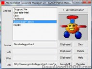 AtomicRobot Password and Link Manager screenshot